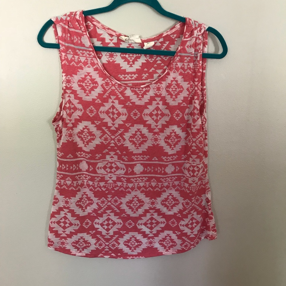 H&M Pink Aztec Muscle Tank